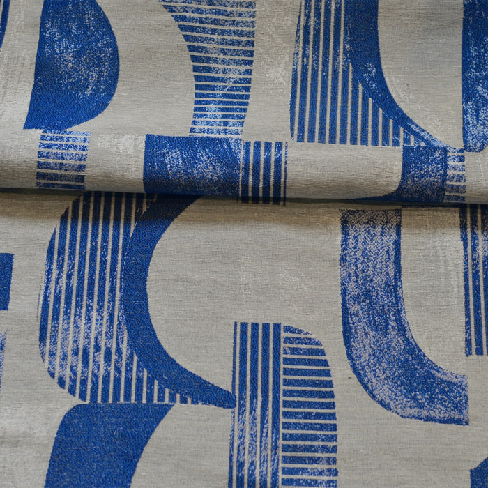 Tissus d'ameublement à motifs indigo - Bleu