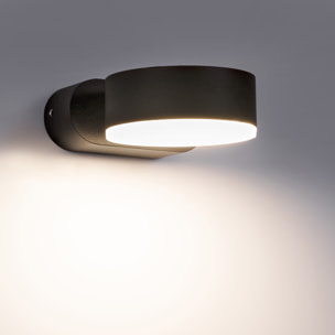 FORLIGHT Aplique IP54 Pale LED 10.5W Blanco Neutro 4000K Gris Urbano Iluminación Exterior Resistente y Eficiente