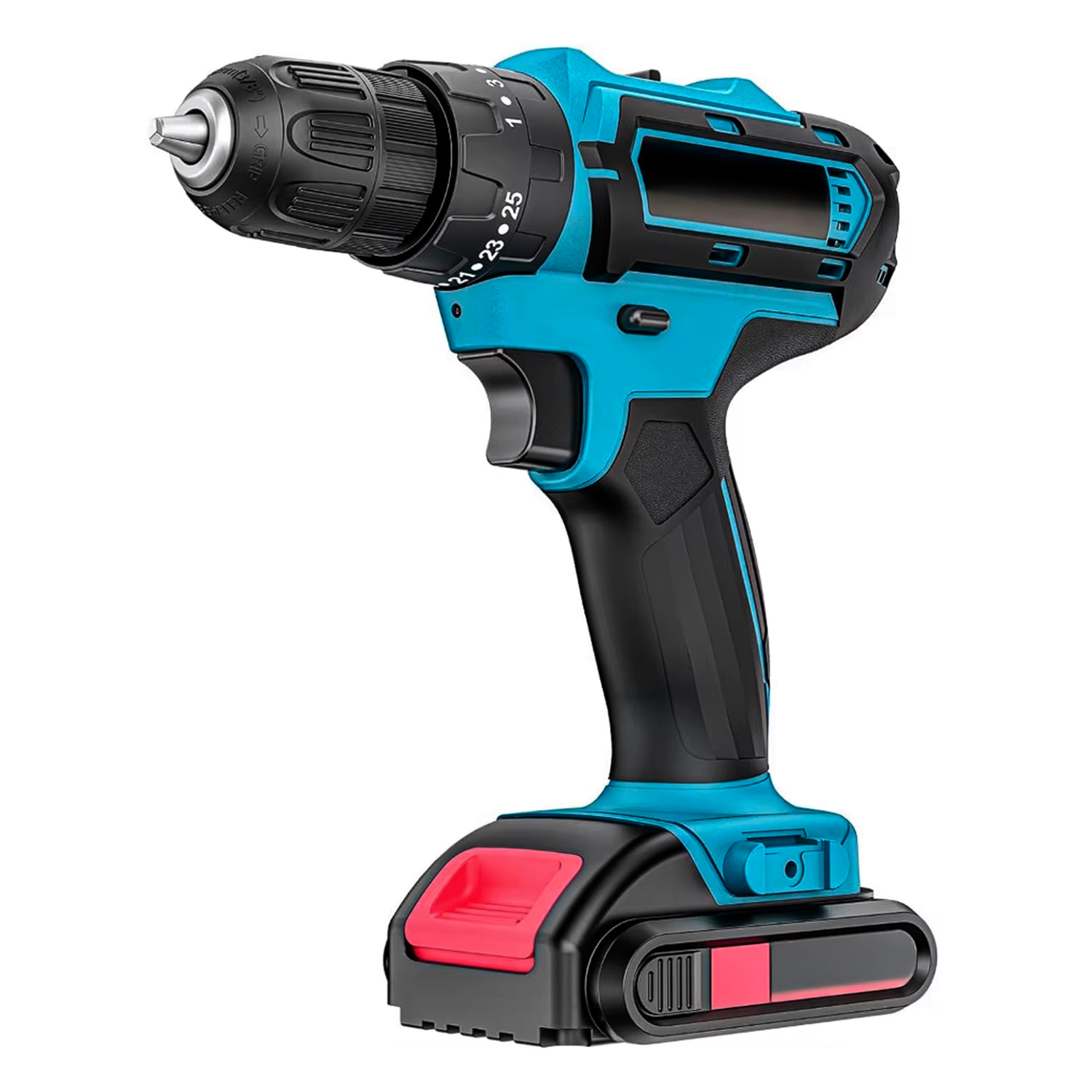 Cacciavite elettrico e trapano, con batteria, set di accessori e valigetta