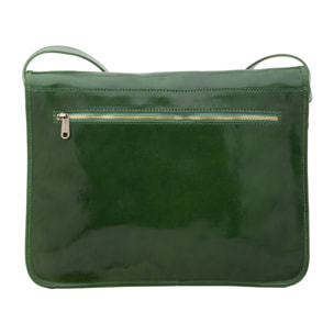Borsa a tracolla uomo in vera pelle - Modello False - Made in Italy - 30.0 x 38.0 x 12.0 cm
