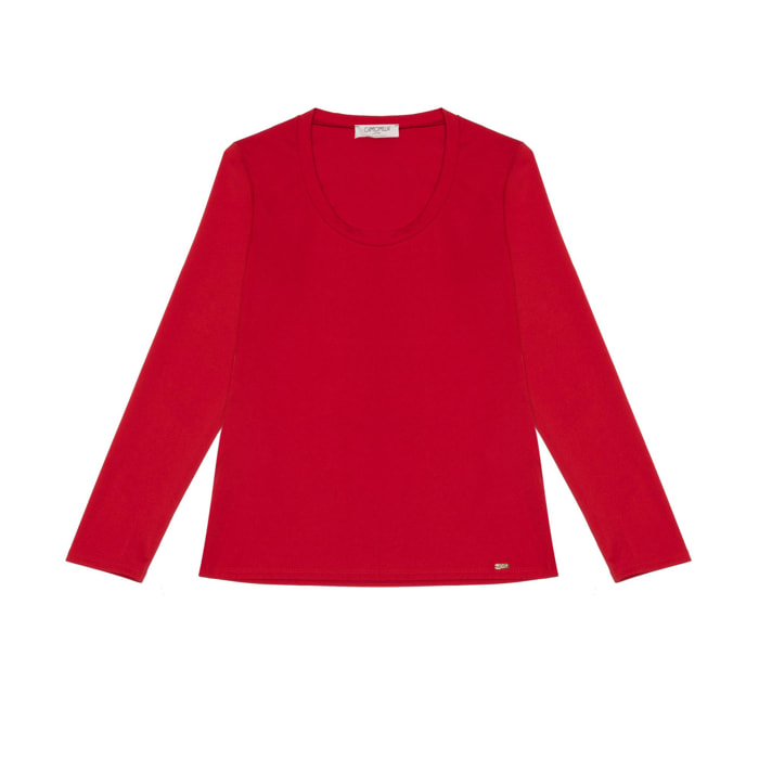 Camomilla - T-shirt SABRYNA in Poliestere, rosso (44)