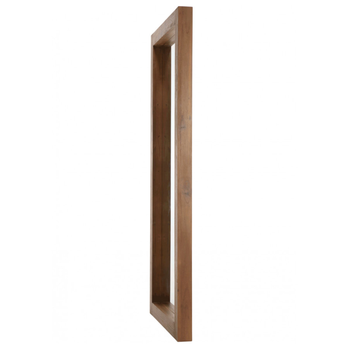 ALIDA - Miroir rectangulaire marron 180x80cm bois teck