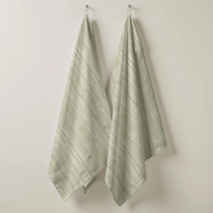 Lot de 2 torchons de cuisine Lesa 125 Desert Sage