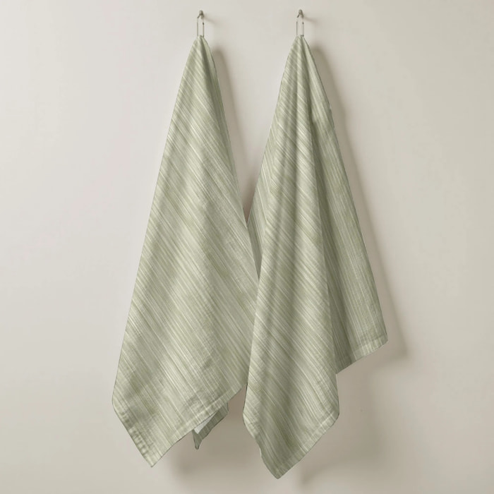 Lot de 2 torchons de cuisine Lesa 125 Desert Sage