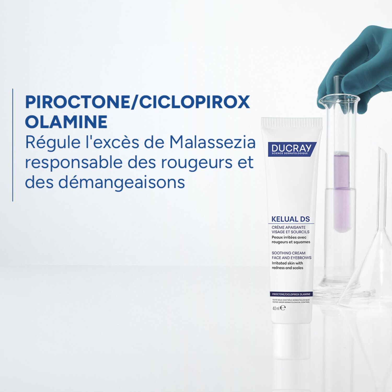 Kelual Ds - Crème Apaisante Visage et Sourcils 40ml