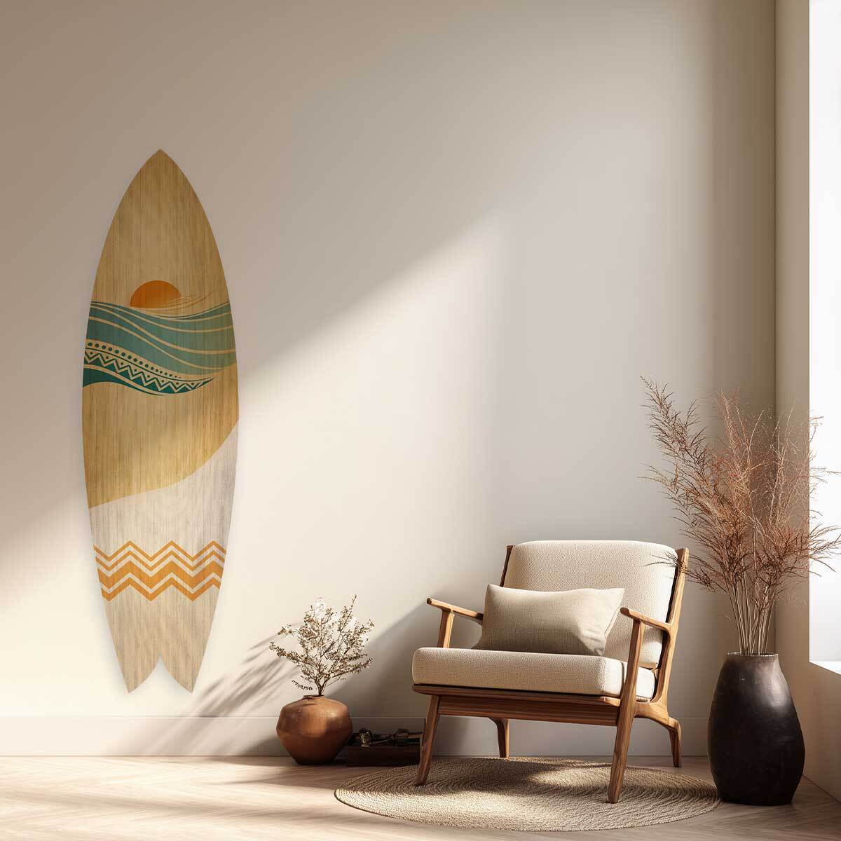 Planche de surf décorative Malibu Tableau alu Dibond