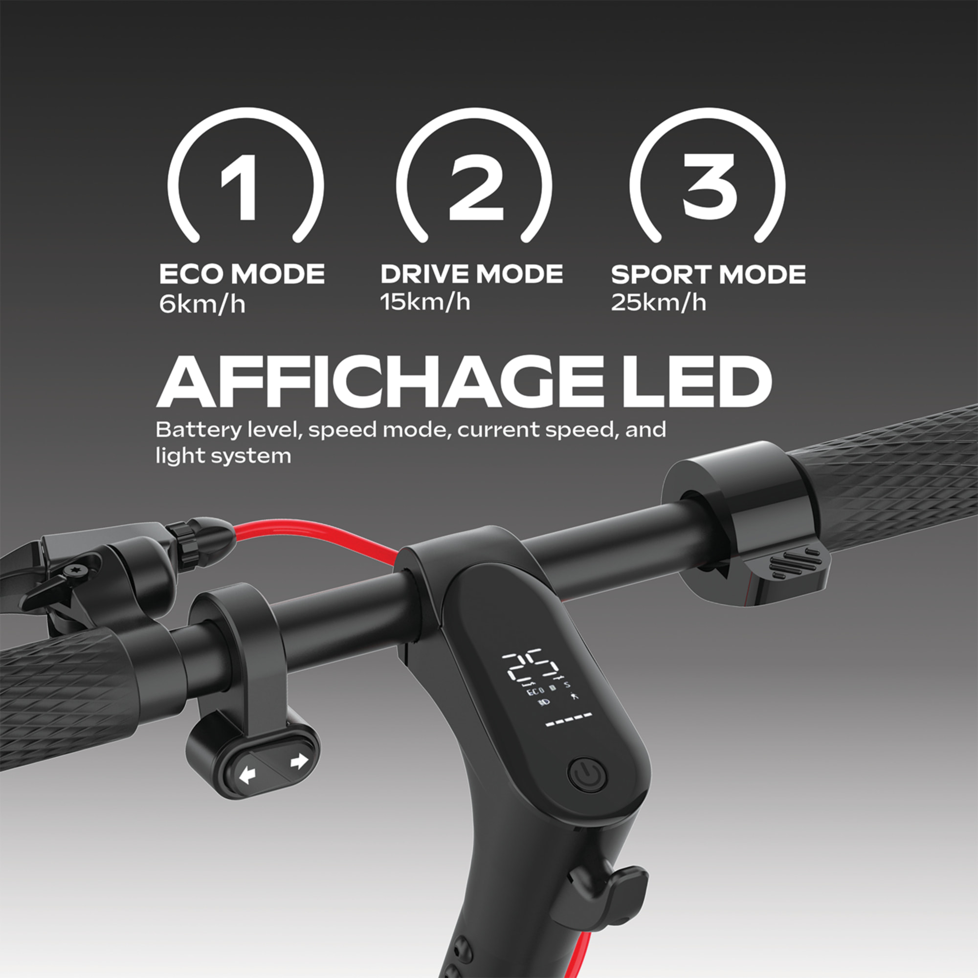 85 LITE – Poids 15Kg – Autonomie Jusqu'a 20 km – Batterie 48V – Trottinette Électrique Adulte UrbanGlide – Pneu 8,5"