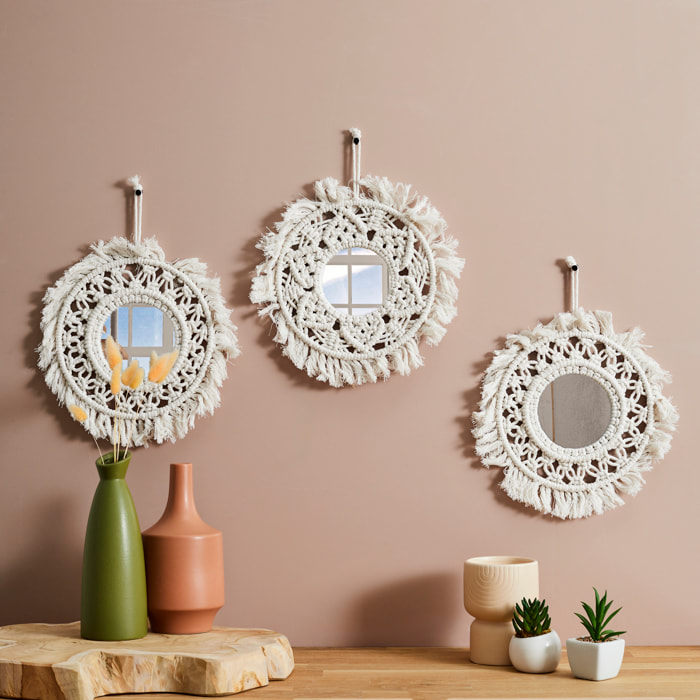 Miroir X3 Boho H28cm