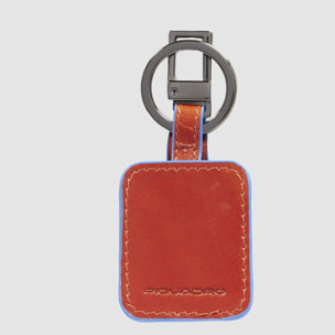 Piquadro Moschettone portachiavi in pelle con CONNEQU