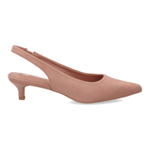 Zapato mujer slingback tacon bajo elegante