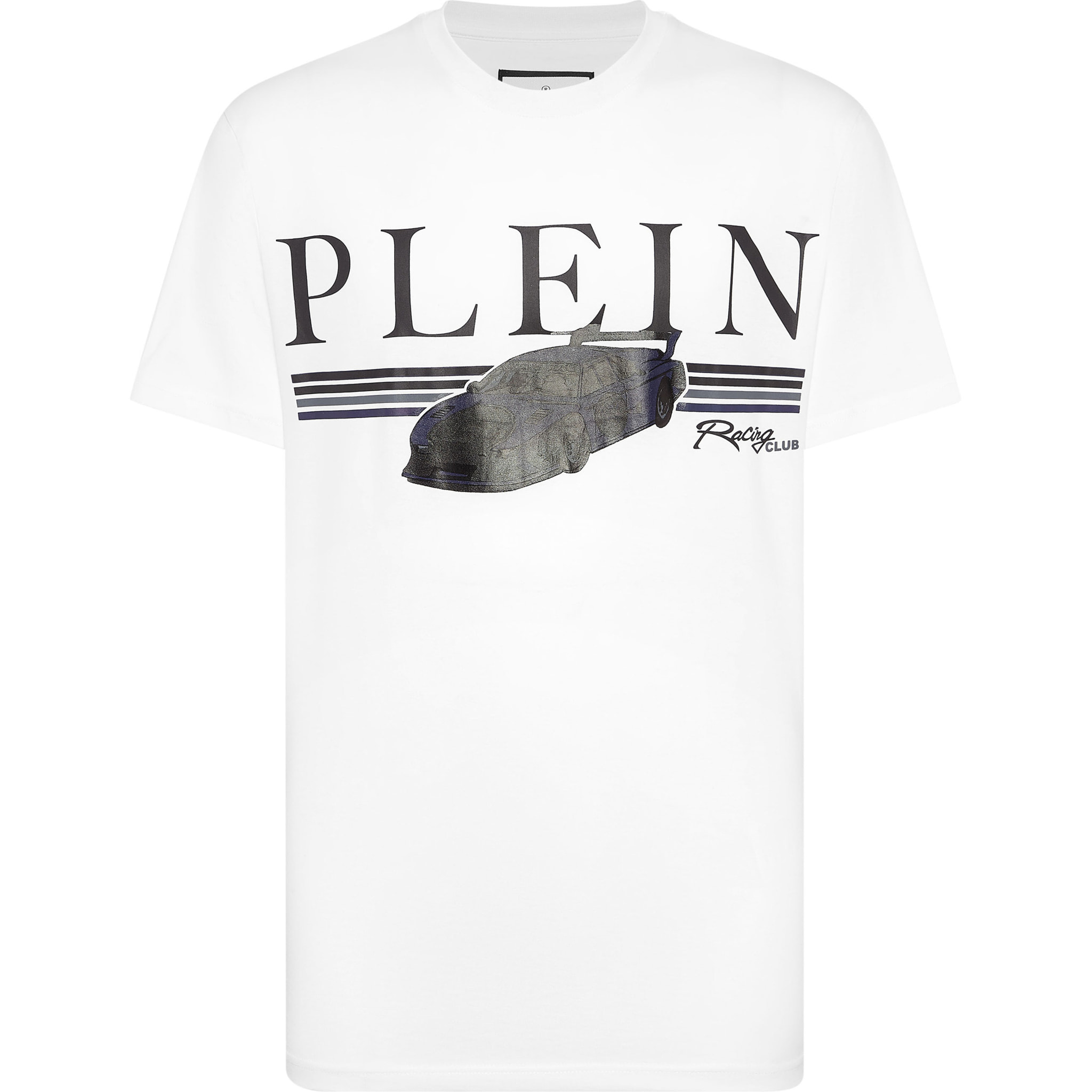 PHILIPP PLEIN Camiseta de cuello redondo y manga corta RACING