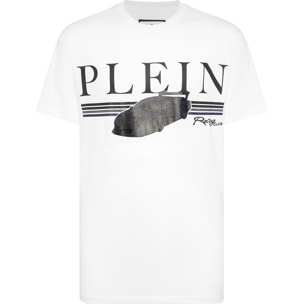 PHILIPP PLEIN Camiseta de cuello redondo y manga corta RACING