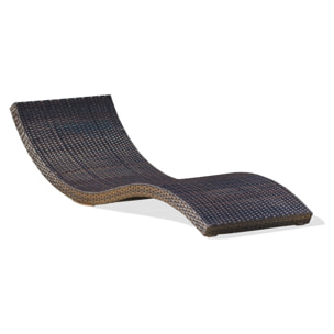 CANCUN - Bain de soleil en résine tressée chocolat