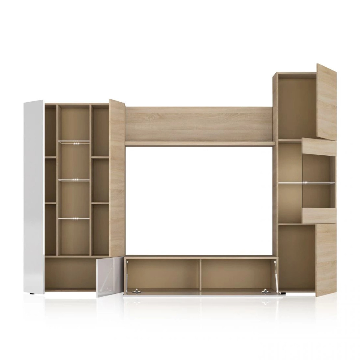 Salón Vinter Leds Blanco - Roble