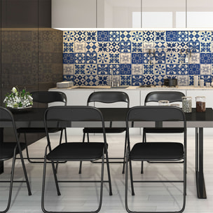 Stickers muraux - Sticker Mural Carrelage adhésif Cuisine Salle de Bain - 30 STICKERS CARREAUX DE CIMENT AZULEJOS CINDIA