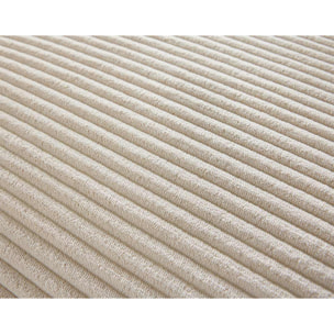 Garance - module d'assise d'angle réversible - en velours côtelé - Beige
