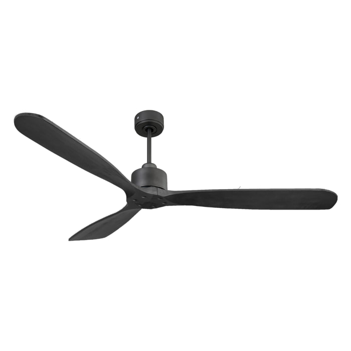 Ventilateur de plafond Réversible  Thermostat Wifi Moteur à courant continu Toits en pente Télécommande Hypersilence Mémoire FullWood