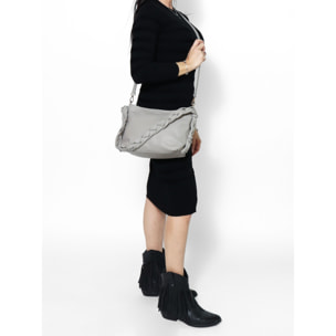 Borsa a spalla da donna - Modello Isara - Vera pelle - 26.0 x 22.0 x 9.0 cm
