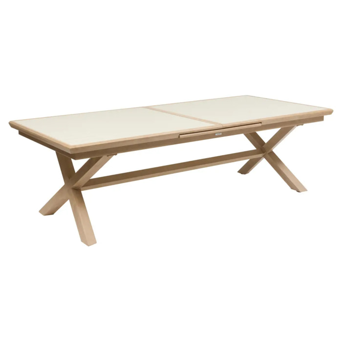 Table de jardin 12 places Axiome extensible argile