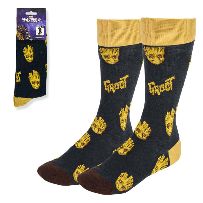 Calcetines diseño caras de groot de guardians of the galaxy