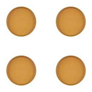 Assiette SCANDI Ø16,5cm - 4 pièces - Ocre