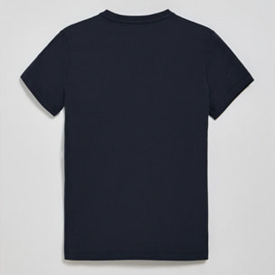 Pack mujer de tres camisetas negra, azul marino y blanca de manga corta con logo bordado Rigby Go