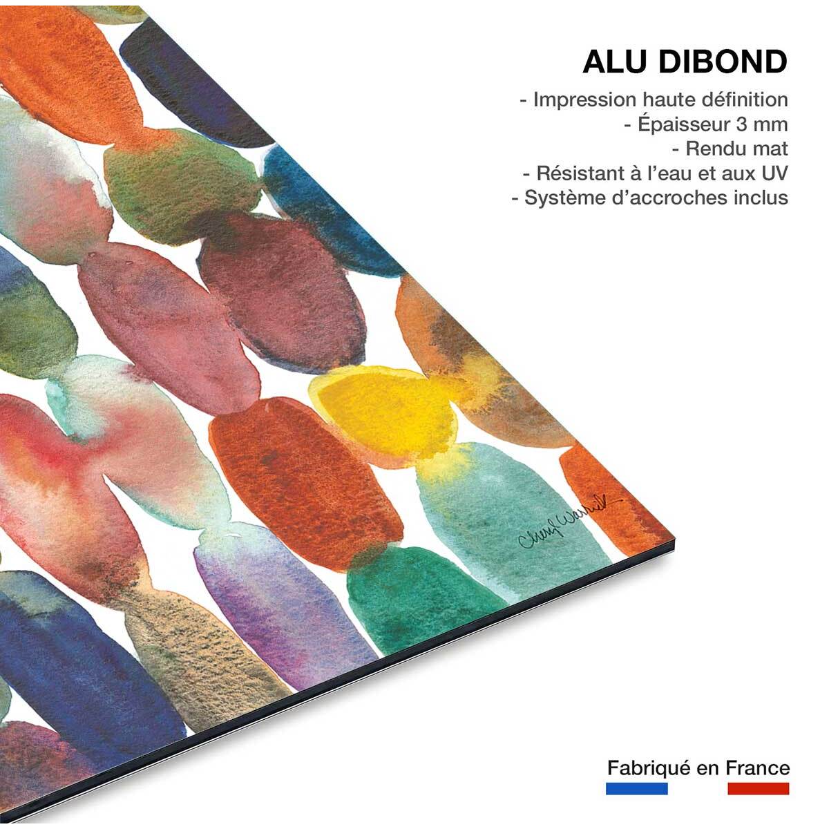 Toile abstraite orbes ii  Tableau alu Dibond