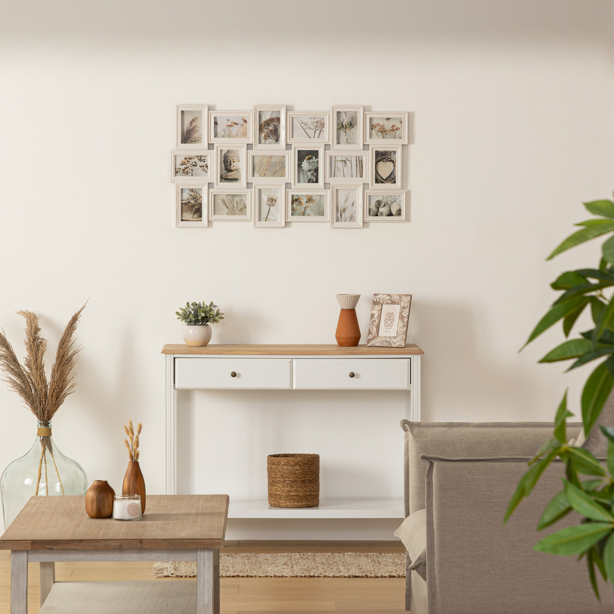 Pêle - mêle "Suzy" - 18 photos - blanc