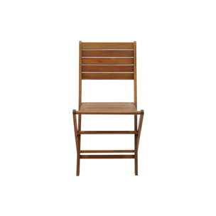 Chaises de jardin pliantes en bois massif (lot de 2) CANOPEE