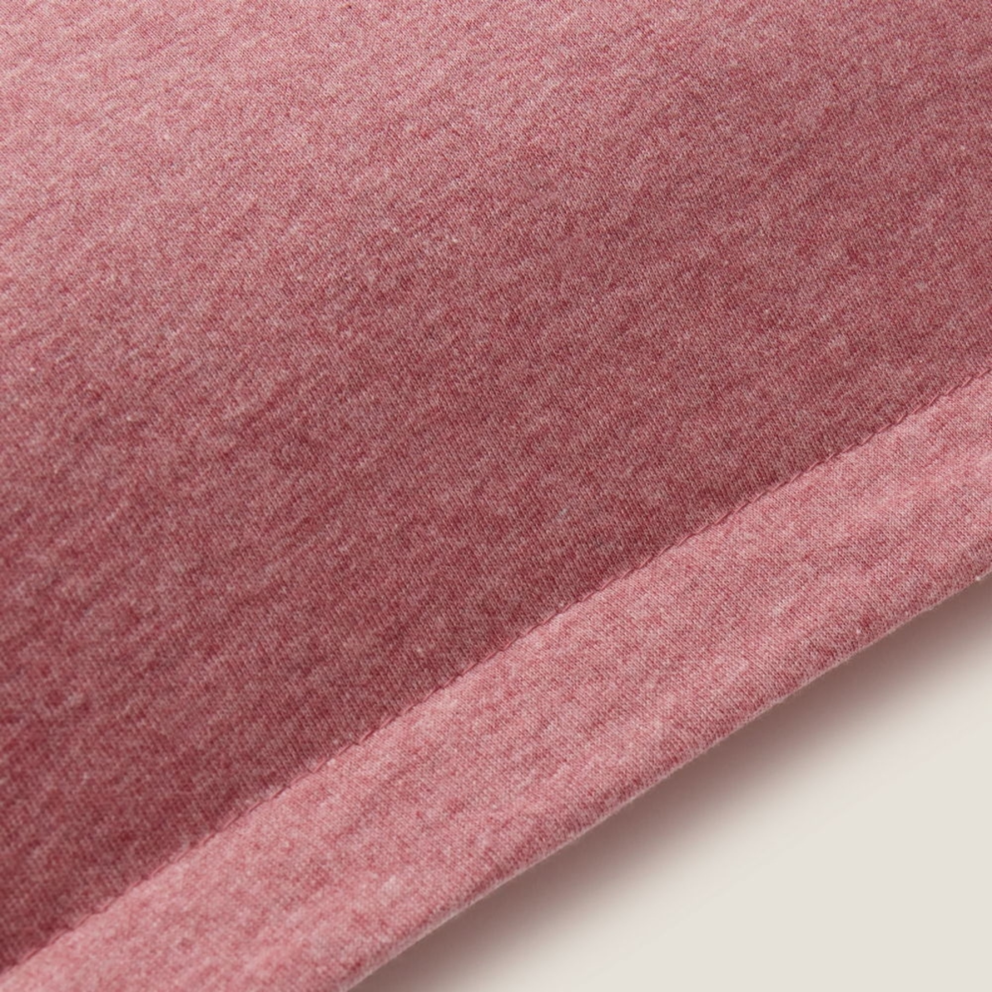 Funda cojín punto algodón sostenible Punto color rosa Punto de algodón