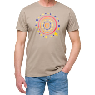 T-shirt ABORIGINAL 100% cotone Khaki