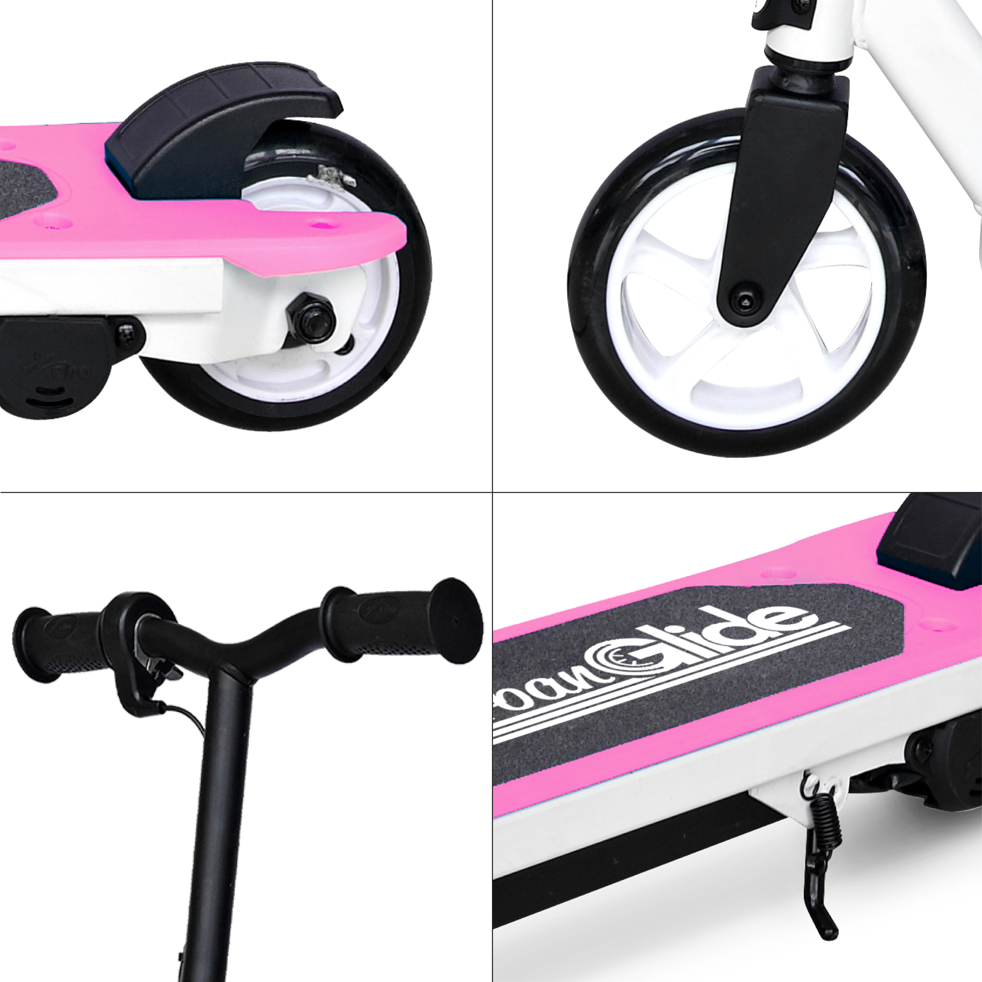 Trottinette Électrique Enfant Ride 55 Rose – Moteur 30W - 10 km/h - Autonomie Jusqu'a 40 min - 3-8 ans