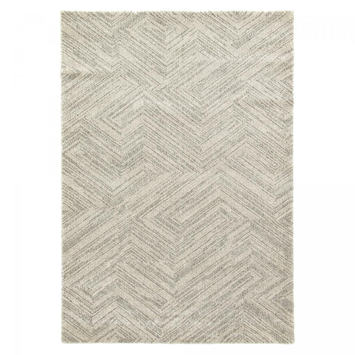 Tapis salon et chambre tissé motif faux uni NIMI