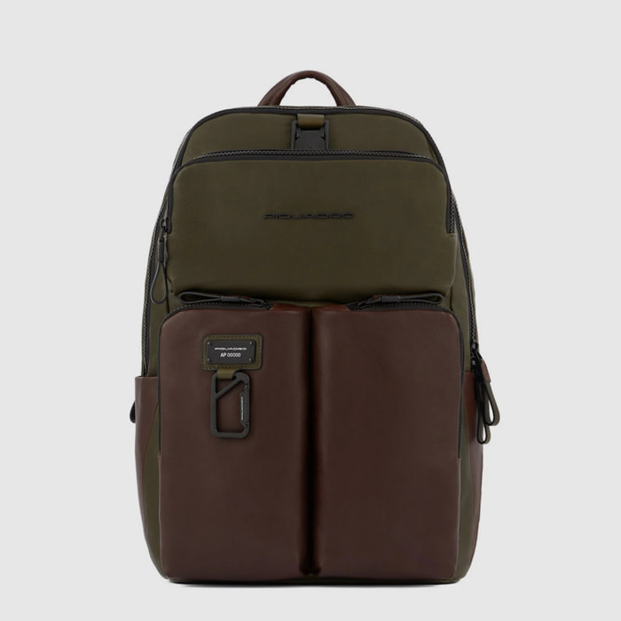 Piquadro Zaino porta pc 14 con cover impermeabile