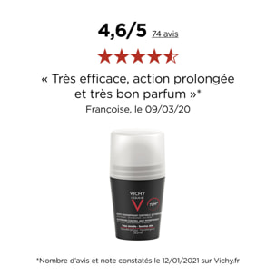 Anti-Transpirant 72H pour Homme - Roll-On 2x50 ml