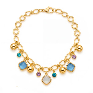 Collar Mankao acabado oro amarillo 18k