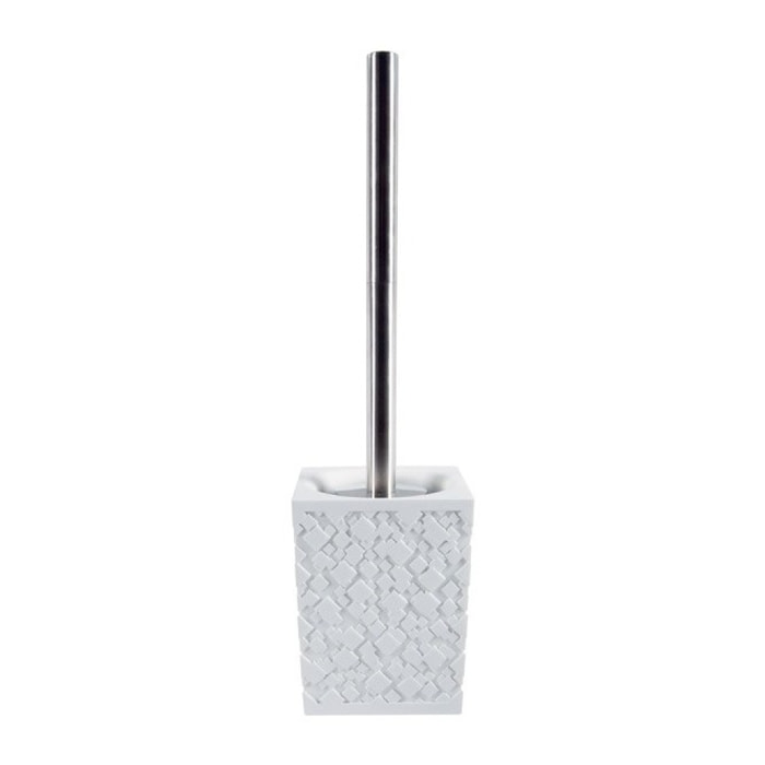 Brosse Wc avec support Polyresine AGDA Blanc Spirella