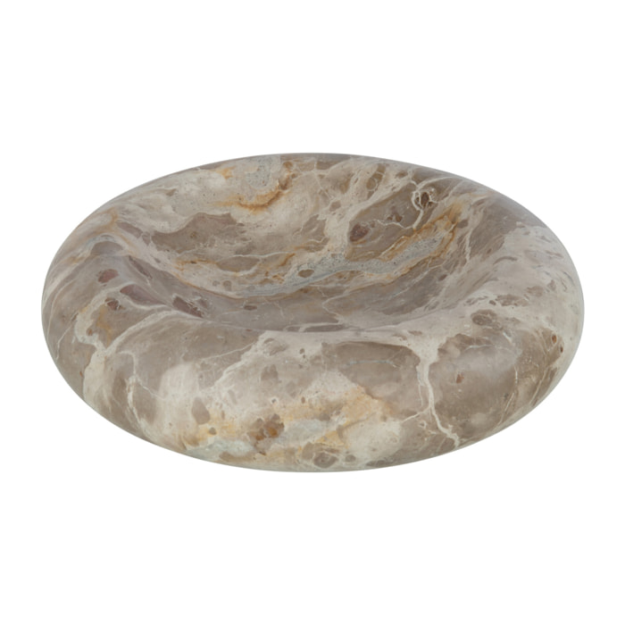 J-Line bol Rond Bas Marbre - pierre - beige - large