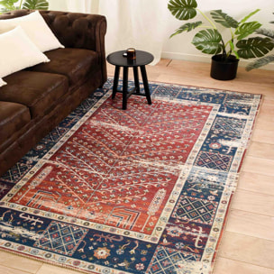 Tapis salon et chambre tissé motif baroque HEJI