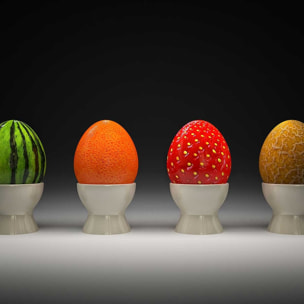 Tableau les quatre fruits Tableau alu Dibond