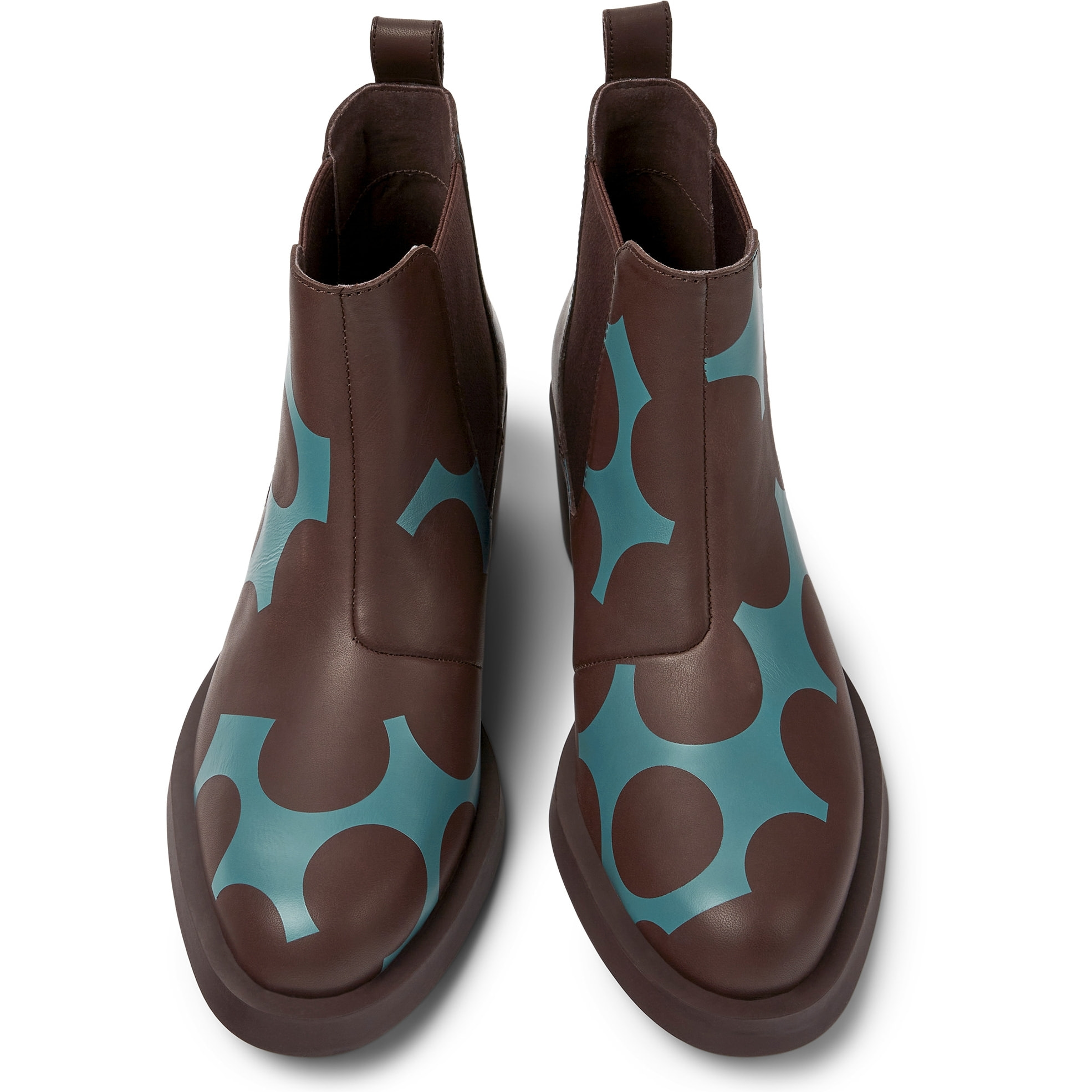 Botines - CAMPER Bonnie Twins - Multicolor - Cuero liso