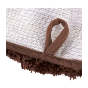 tapis de bain Microfibre 50x70cm Marron Chocolat MSV