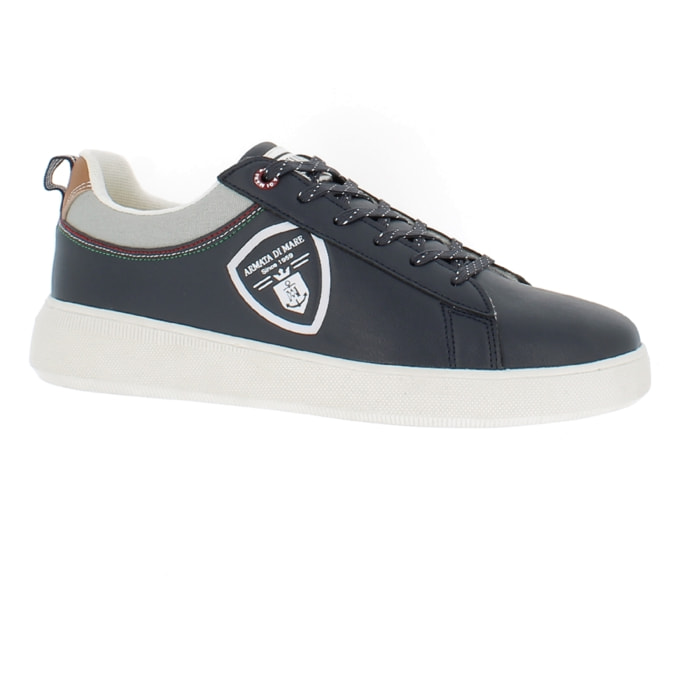 Armata di Mare Scarpe Uomo Court Sneakers Casual con Soletta Rimovibile in Memory Foam AMU P2D129 Navy
