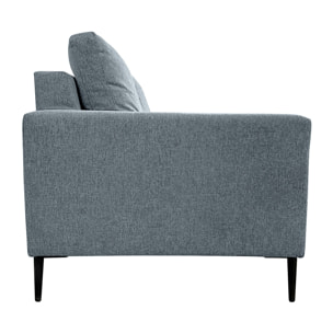 Canapé 3 pl SAMBRE 191 cm fixe tissu Grey - 100% déhoussable - Fab. France