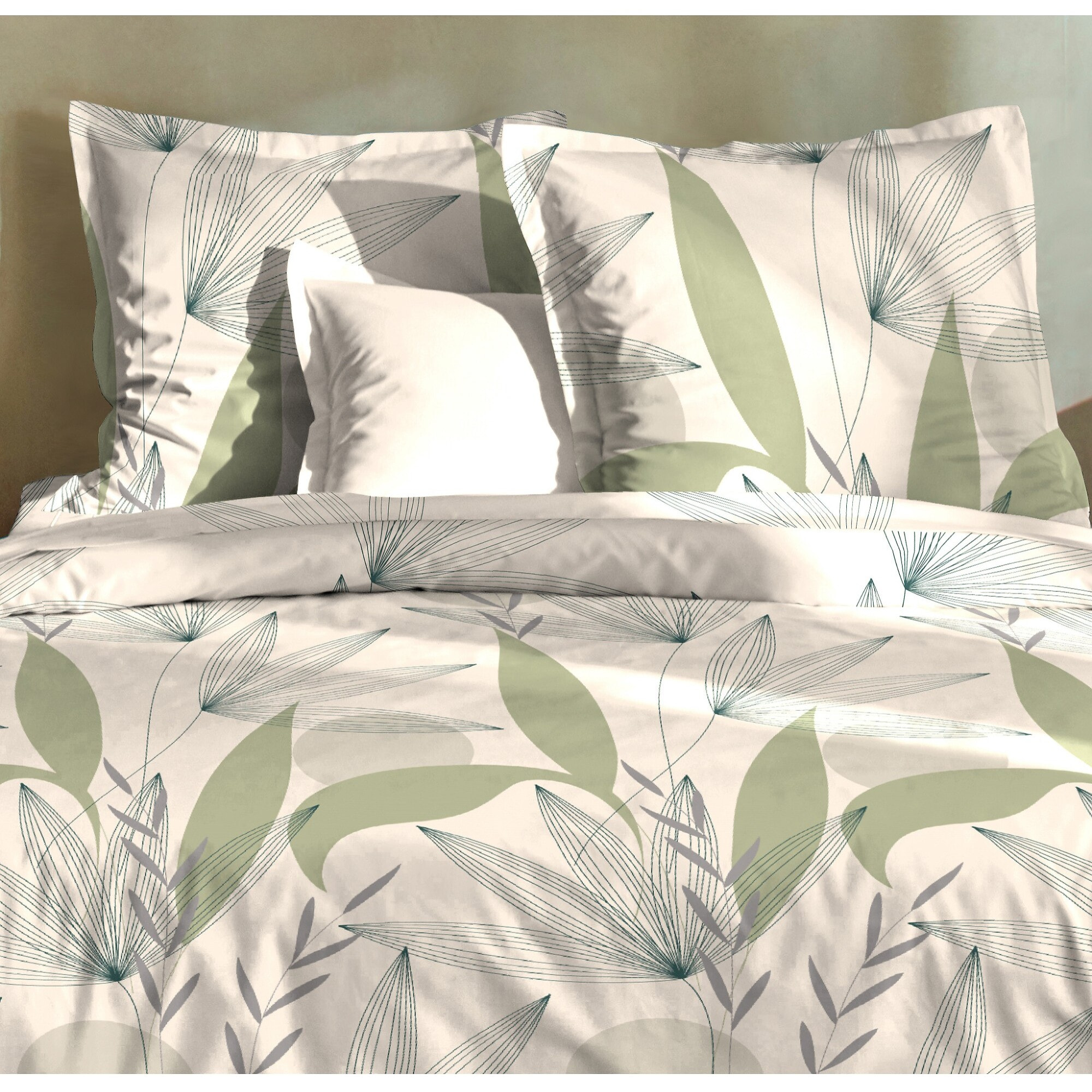 Parure housse de couette 3pcs 100% 100% coton 57 fils_dune