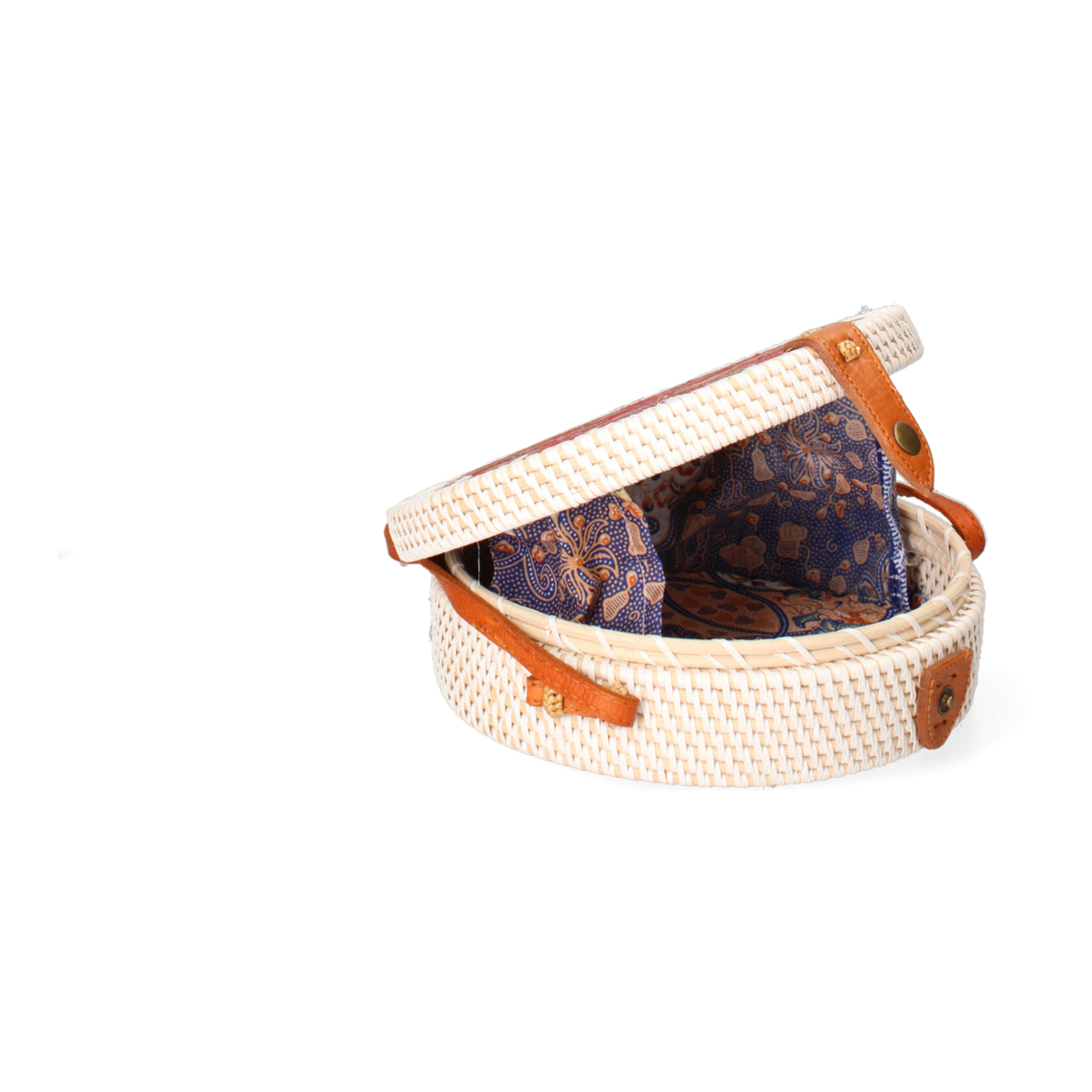 Borsa a tracolla da Donna Jessica in Paglia Intrecciata a mano Prodotto Vegano 20x20x10 cm