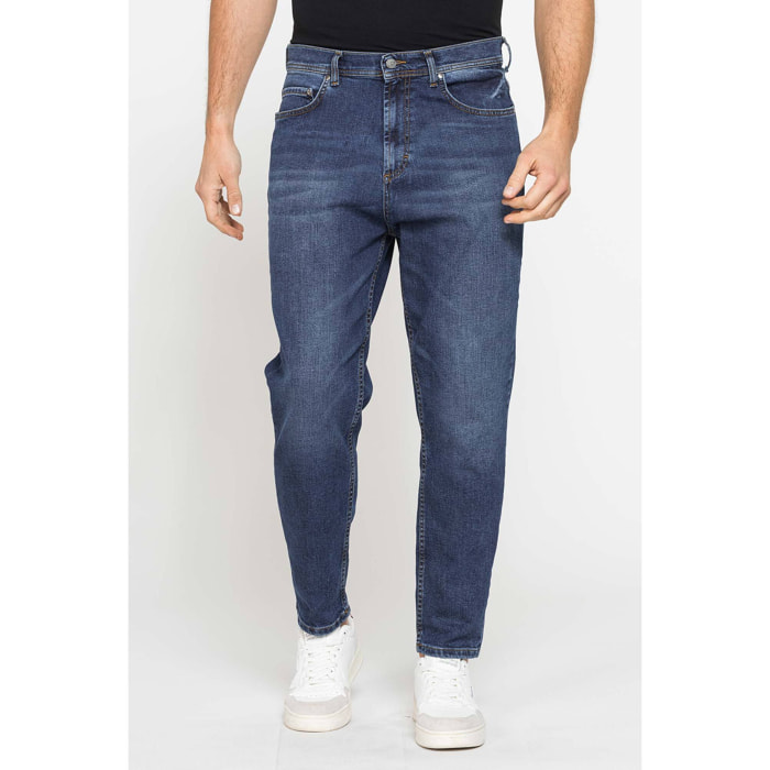 JEANS 5 TASCHE MOD. 739 FIT CARROT IN DENIM STRETCH 12 oz