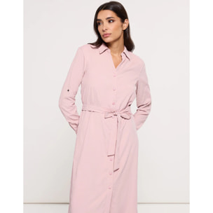 Vestido Midi Rosa Palo - Veronico