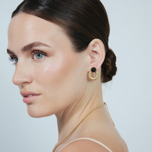 Pendientes Mugor acabado oro amarillo 18k
