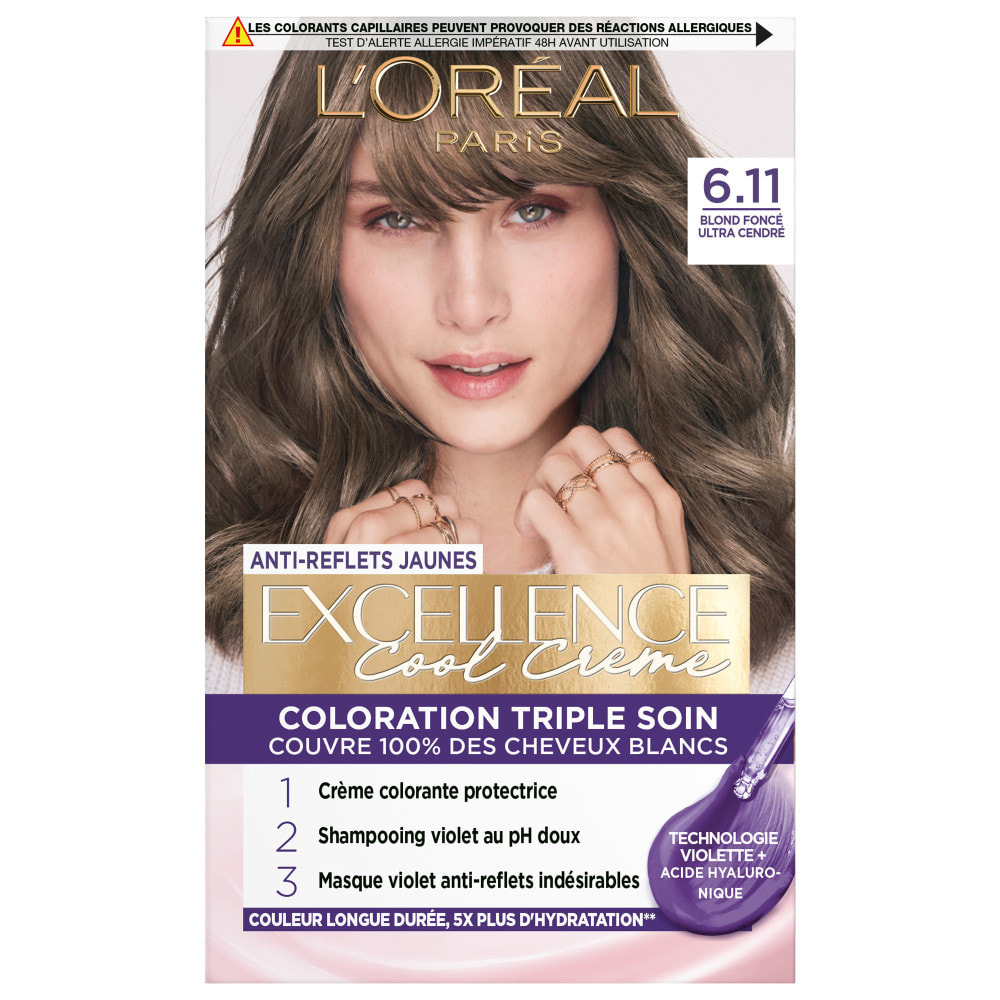 L'Oréal Paris Excellence Cool Crème 6.11 Blond Foncé Ultra Cendré